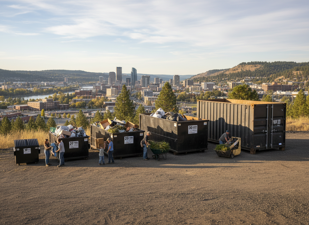 Spokane Dumpster Size Guide for Home Cleanouts
