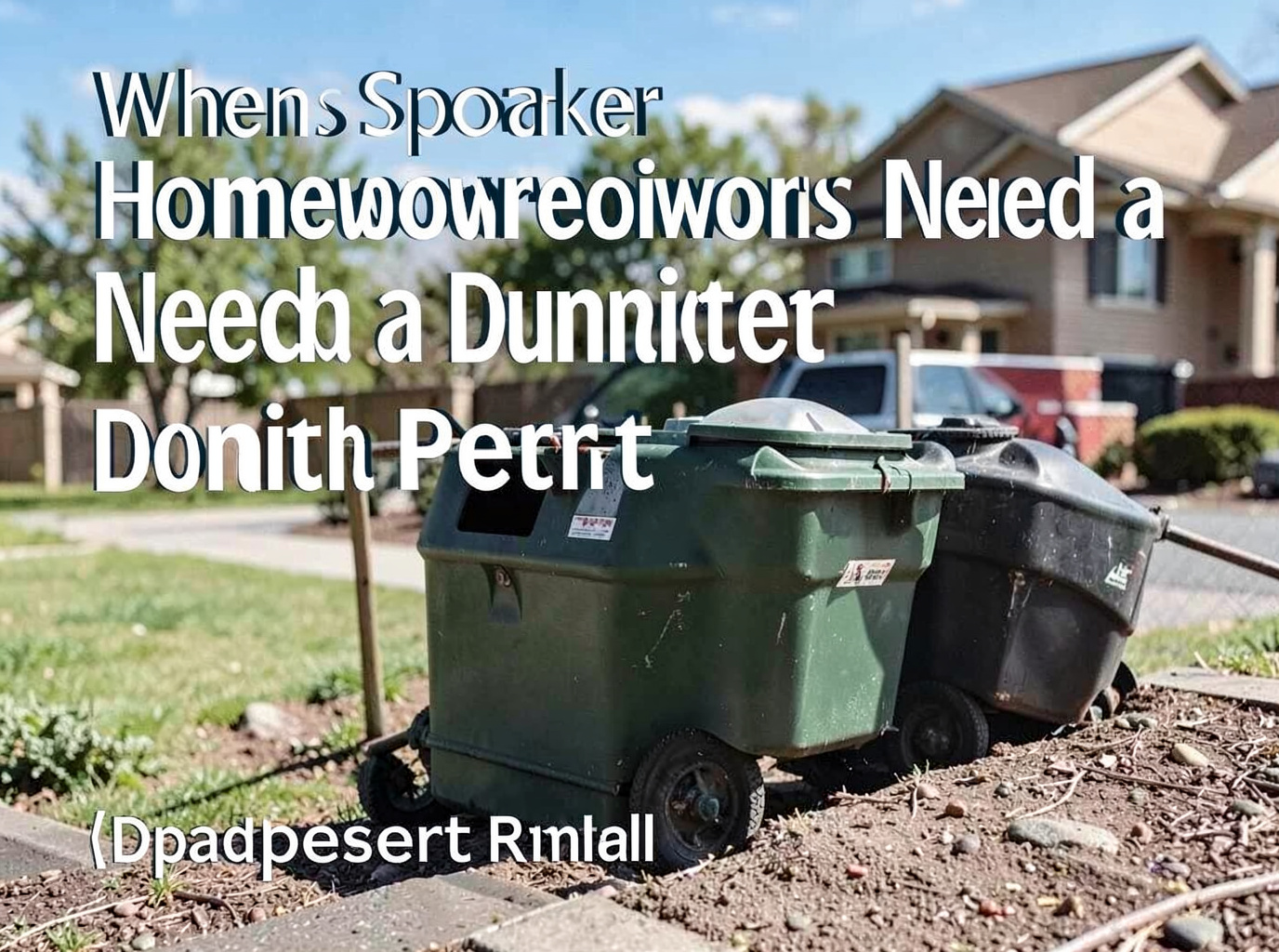 When Spokane Homeowners Need a Dumpster Permit